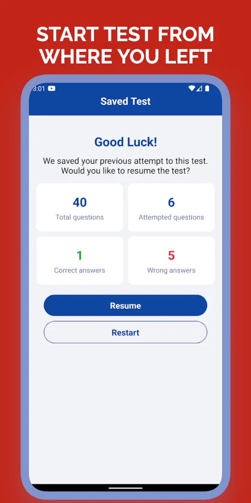 Android AL DMV Permit Test Prep App pg 6